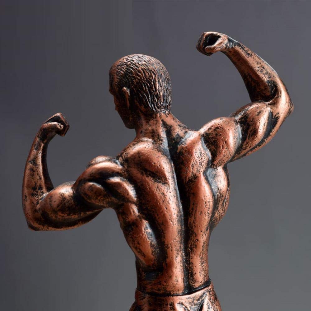 Amazon.co.jp: 装飾品彫像彫刻像装飾品彫刻レトロなボディービル筋肉の